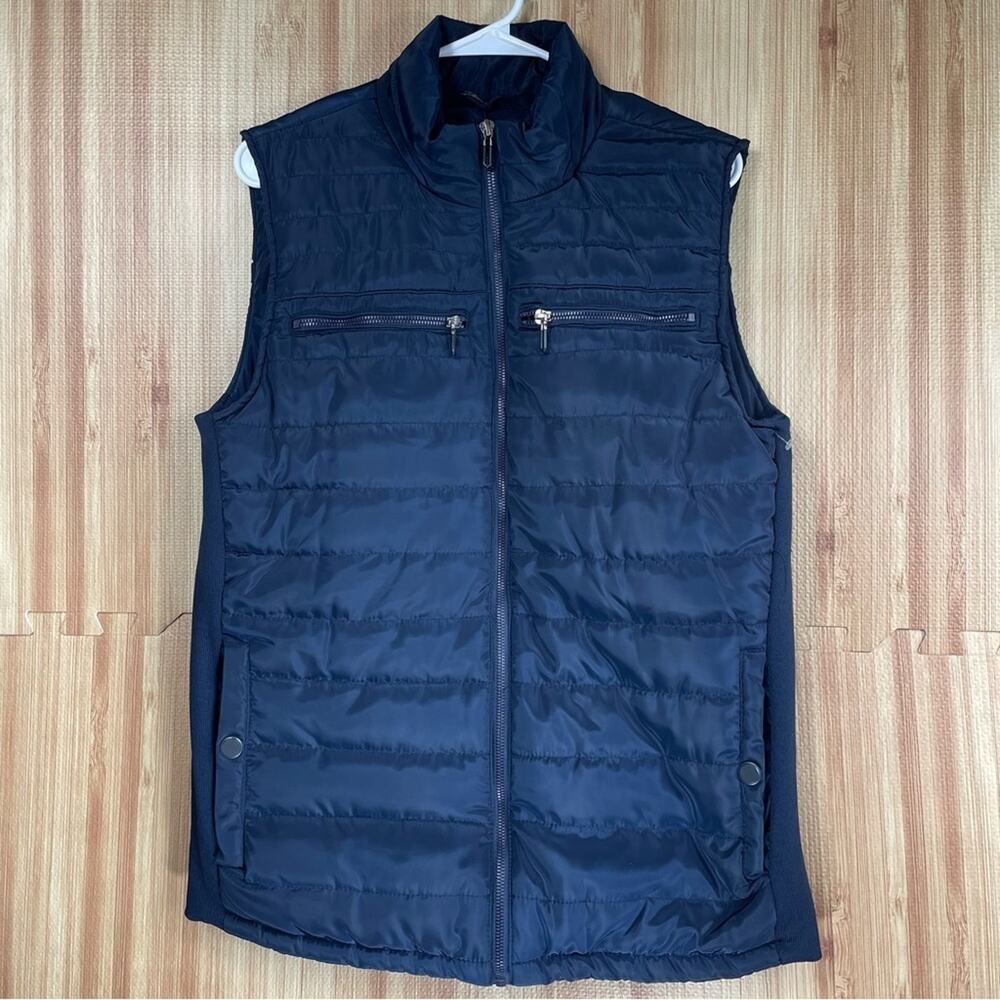 Roosevelt American College Men blue navy vest size M